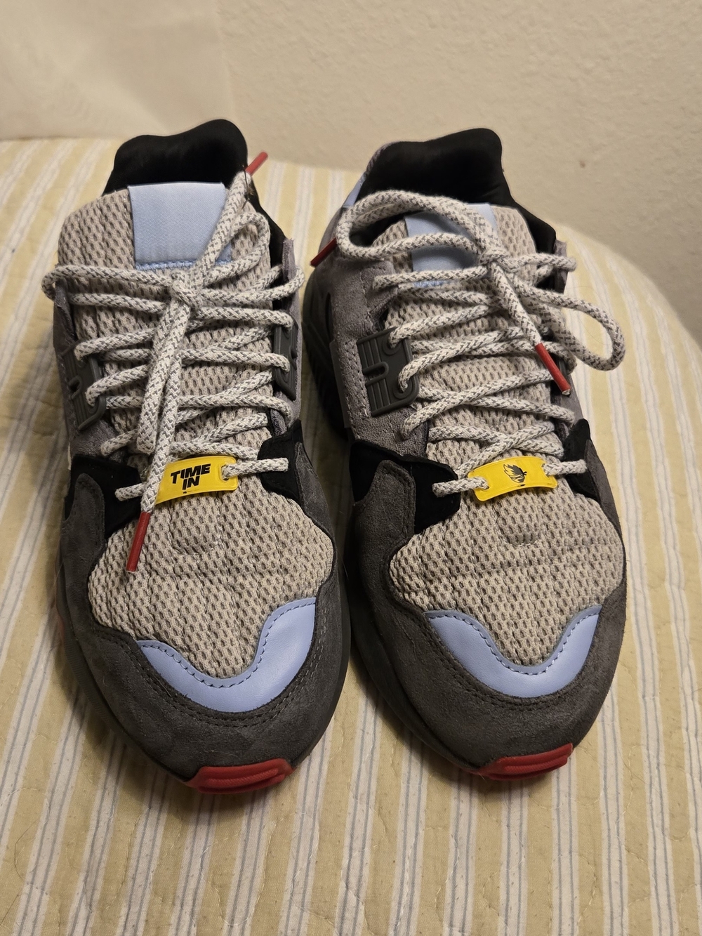 Adidas x Ninja Torsion Boost "Time In" Grey Sneakers (FX6623) - Size US 5.5